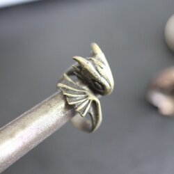 Antique Bronze Dragon Ring