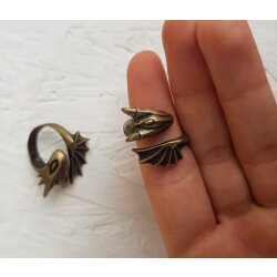 Antique Bronze Dragon Ring