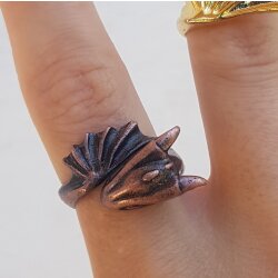 Antique Copper Dragon Ring