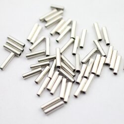 50 Röhrchen Zylinder 10 mm Ø 1,5 mm Spacer...