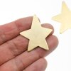 5 Star Pendants 43x30 mm, Matt Gold