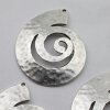 Hammered pendant spiral