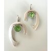 Gorgeous Earrings with 8 mm High-Class Crystals 54 - Peridot