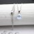 Aqua Glam Heart Necklace with 10 mm Swarovski Crystals, handmade