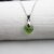 Dark Moss Green Glam Herz Kette mit 10 mm Swarovski Kristallen, handgefertigt