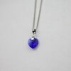 Majestic Blue Glam Herz Kette mit 10 mm Swarovski Kristallen, handgefertigt