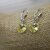Jonquil Glam Heart Earrings with 10 mm Swarovski Crystals, handmade