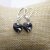 Silver Night Glam Herz Ohrringe mit 10 mm Swarovski Kristallen, handgefertigt
