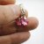 Rose Glam Heart Earrings with 10 mm Swarovski Crystals, handmade