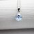 Aqua Glam Heart Earring Necklace Set with 10 mm Swarovski Crystals, handmade