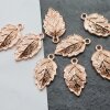 Blatt Anhänger Rose Gold