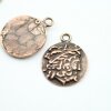 1 Head of Zeus Greek Coin Pendant, Antique Copper