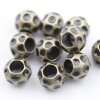 10 Metal Beads, Antique Bronze