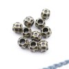 10 Metal Beads, Antique Bronze