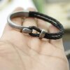 1 Set Hook Clasp Half Cuff Bracelet Findings, Bracelet Clasps, Zamak raw