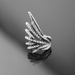 Dragon Wings Spread Ring Silver