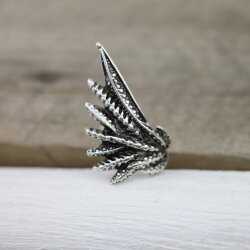 Dragon Wings Spread Ring Silver