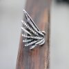 Dragon Wings Spread Ring Silver