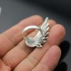 Drachenflügel Ring Silber