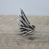 Dragon Wings Spread Ring Silver