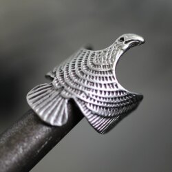 Silver eagle ring