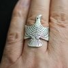 Silver eagle ring