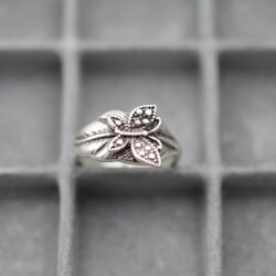 Ring butterfly, silver butterfly