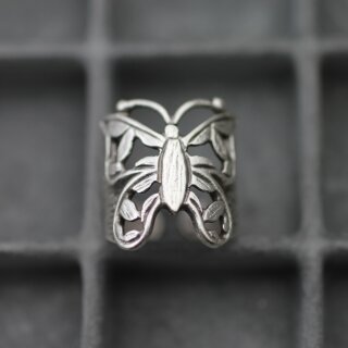 Ring Schmetterling, Silber Schmetterling Ring