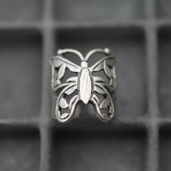 Ring butterfly, silver butterfly