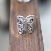 Ring Schmetterling, Silber Schmetterling Ring