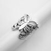 Ring butterfly, silver butterfly