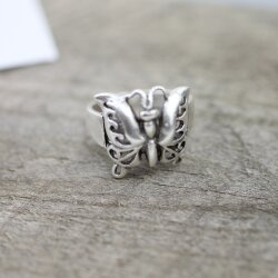 Ring butterfly, silver butterfly