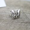 Ring butterfly, silver butterfly