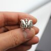 Ring Schmetterling, Silber Schmetterling Ring