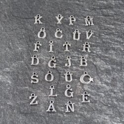Letter Alphabet charm pendant