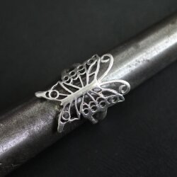 Ring butterfly, silver butterfly