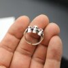 Totenkopf Ring, Silber Totenkopf