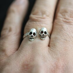 Skull Ring, Silver Skull