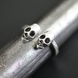 Totenkopf Ring, Silber Totenkopf