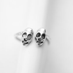 Totenkopf Ring, Silber Totenkopf