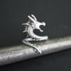 Drache Ring, Silber Drache