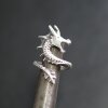 Drache Ring, Silber Drache