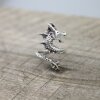 Drache Ring, Silber Drache