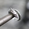 Drache Ring, Silber Drache