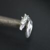 Drache Ring, Silber Drache