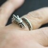 Drache Ring, Silber Drache