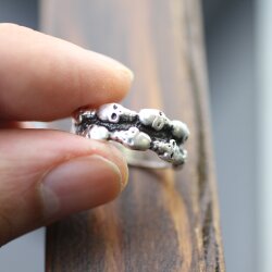 Skull Ring, Silver Skull