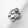 Skull Bone Cross Ring, Flying Love Heart Ring