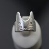 Katze Ring, Silber Katze Ring