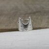 Silver Cat Kitten Ring